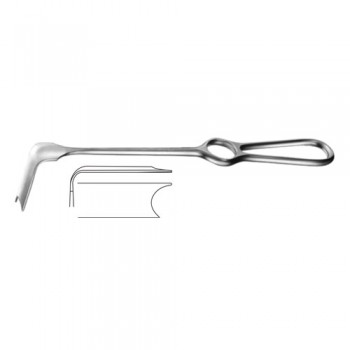 Steinhauser Zygomatic Retractor Left Stainless Steel, 23 cm - 9" Blade Size 20 x 50 mm